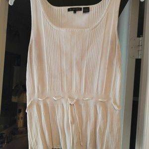 White sweater tank top